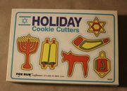 6pc Menorah Torah Chai Shofar Star Dreidel 1987 Fox Run Cookie Cutters 3620