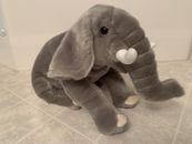 FAO Schwarz 18” Plush Elephant Realistic Stuffed Animal Grey