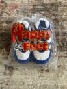 Football Boots Happy Feet UniSex Brand New Slippers Blue White XL