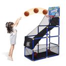 Kids Larger Basketball Arcade game with 2 Balls Pump Indoor Outdoor Fun Activity