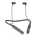 AMS NB-35 Newly Launched Wireless in Ear Bluetooth Neckband Earphones with ENC mic,18Hrs Long Playtime, V8 Fast Charging & in-line Controls,13mm Driver Drivers Ear Phones,Made in India (Black)