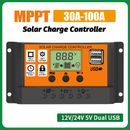 MPPT Solar Charge Controller DC 12V 24V Lithium Battery Charger Panel Regulator