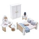 Le Toy Van - Wooden Daisylane Master Bedroom Dolls House Accessories Play Set For Dolls Houses, Dolls House Furniture Sets - Suitable For Ages 3+