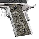 1911 G10 Grips, Compact/Officer, Sunburst Texture, Cool Hand Brand, Coyote Color, H2-J6-24