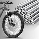 BWOGUE 12Pcs Cycle Light Reflector, Bicycle Spoke Reflector Bike Spoke Skins Wraps, Wheel Decoration Reflective Warning Strip for BMX MTB Kids Road Mountain Bike, Cycle Gadgets/Accessories for Bicycle