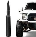 EcoAuto Bullet Antenna Replacement for Dodge Ram & Ford F150 F250 F350 Super Duty Ford Raptor Bronco Trucks - Anti-Theft Design - Radio Antenna for Truck 1990 - Current (Matte Black)