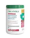 Organika Enhanced Collagen Protein Essential Aminos - Complete Essential Amino Profile for Muscle Growth and Recovery, Joint Support, and Skin Hydration - Grass Fed, Unflavoured - 250g, 25 Servings