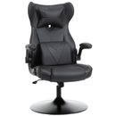 Vinsetto Gaming Stuhl Home Office Stuhl mit drehbarem Sockelsockel Lendenwirbelstütze
