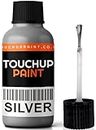 Xtremeauto Enamel Touch Up Paint 30ml For Kitchen Appliances & Bathroom - Fast Drying Repair Pen - Suitable For Radiator, Shower, Fridge, Sink, Chips and Scrapes (Silver)
