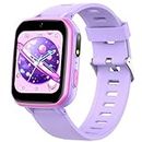 Butele Kids Electronic Learning Toys Learning Systems, Smartwatch for Girls Boys Age 6-12,15 Games Watches with Video Camera Music Player Pedometer Flashlight Toys Birthday Gifts for Kids (Purple)