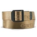 Carhartt Belt, Casual Rugged Belts For Men, Available in Multiple Styles, Colors & Sizes Cinturón, Yukon, L Hombres