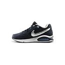 Nike Men’s Air Max Command Leather Sneakers, Blue (Obsidian/Mtllc Silver/Blcp/Wht), 9 UK