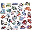 AXEN 30PCS Car Embroidered Iron on Patches DIY Accessories, Assorted Car Decorative Patches, Cute Sewing Applique for Jackets, Hats, Backpacks, Jeans