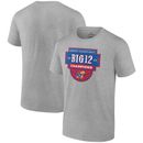 Men's Fanatics Branded Gray Kansas Jayhawks 2023 Big 12 Basketball Regular Season Champions T-Shirt
