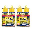 Zero In Fly Max Fly Catcher Twinpack x2 - Super Effective, Refillable, with Super Fly, and Flying Insect Attractant for Outdoor Use