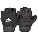 adidas Essential Adjustable Gloves, White, XXL-23+ cm (Around The Palm)