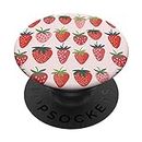 Cute Cottagecore Kawaii Strawberry Aesthetic Strawberries PopSockets PopGrip Intercambiable