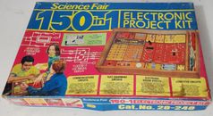 1976 Radio Shack Tandy Science Fair 150 in 1 Electronic Project Kit w/Manual