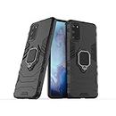 Case for Samsung Galaxy S20 Plus,Hybrid Heavy Duty Protection Shockproof Defender Kickstand Armor Case Cover,Black