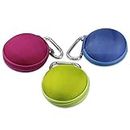 Aussel, porta-auricolari piccoli in EVA rigido con gancio in metallo, multicolori, confezione da 3 02