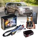 MPC Plug N Play Remote Starter with Smartphone Control for 2014-2019 Toyota Highlander |Gas| |Push to Start| with T-Harness - Factory Key Fob Activated - Firmware Preloaded