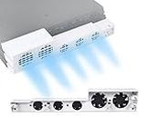 ElecGear PS4 Pro Refroidisseur Ventilateur en Blanc, Turbo Cooling Fan Cooler, Ventilateur de Refroidissement USB Externe de Auto Contrôle de la Température pour PlayStation 4 Pro