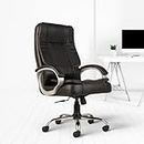 CELLBELL C102 High Back Boss Chair for Office/Computer/Desk/Gaming Chair Leatherette Revolving with Comfortable Cushion Arm Rest Chair for Director [Black]