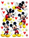 65x85cm Mickey Mouse Wandaufkleber Set Kinder Schlafzimmer Kingsize Wandbilder