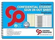 NCR Confidential Student Sign in/Sign Out Duplicate Wiro Book A4 50 Sets