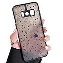 ZTOFERA Compatible with Samsung Galaxy S8 Case, Planet Star Space Pattern Protective Phone Case Translucent Frosted Hard PC Back Case Silicone Bumper Shockproof Cover for Samsung Galaxy S8 - Black Sky