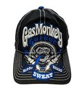 Gas Monkey Garage Estilo Béisbol Sombrero Correa Bordada Negro Azul Blanco 