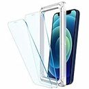 Affix Auto-Align Technology Tempered Glass Screen Guard For Iphone 12 And For Iphone 12 Pro (6.1 Inch) | Easy Installation Frame | Case-Friendly - 2 Pack for Smartphone