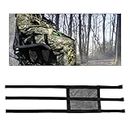 PEUTIER Tree Stand Seat Replacement, 16x12 inch Adjustable Treestand Seat Mesh Cover Cushion Lock On Tree Ladder Stands Pad Deer Stand Accessories for Hunting Climbing, Easy to Install & Remove