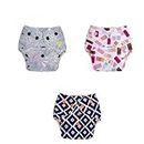superbottoms BASIC Pack of 3 Assorted Cloth Diaper for babies 0-3 Years | Freesize Adjustable, Washable and Reusable Cloth Diaper | Outer Shell only | (WITHOUT dry feel pad/soaker/insert) |