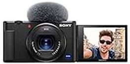 Sony Digital Camera ZV-1 Only (Compact, Video Eye AF, Flip Screen, in-Built Microphone, 4K Vlogging Camera for Content Creation) - Black