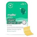 Wellbeing Nutrition Melts Vegan Vitamin B12 Supplements for men & women | Memory Booster and Brain, Heart & Nervous System Support with B12, Folate, Brahmi & CurcuWIN | 30 Oral Thin Strips