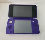 New Nintendo 2DS XL Purple / Silver - Small Cosmetic crack in plastic see photos