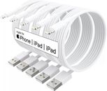 iPhone Charger Cable Cord For Apple iPhone 6 7 8 X XR 11 12 13 (5 Pack)