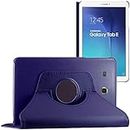 ebestStar - Hülle für Samsung Galaxy Tab E 9.6 T560, T561, Drehbar Schutzhülle, PU-Lederhülle, Rotierende Ständer Etui, Rotating Case Cover, Dunkelblau