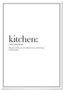 Panorama Poster Stampe da Parete Definizione Kitchen 21x30cm - Stampato su Carta 250gr - Quadri da Cucina - Quadri Vintage - Stampe da Parete
