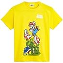 Super Mario Boys T Shirts, Official Merchandise, Gaming Gifts for Boys, (Yellow, 7-8 Years)