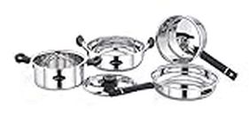 Kas KenBerry Elite Induction Bottom Cookware Set (Stainless Steel, 5 - Piece)