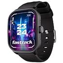 Fastrack FS1 Pro Smartwatch|1.96" Super AMOLED Arched Display with High Resolution of 410X502|Singlesync BT Calling|Nitrofast Charging|110+ Sports Modes|200+ Watchfaces, Black