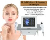 RF Gold Micro Beauty Machine + Ice Hammer +4Cartridges  Professional Anti-ageing