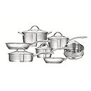 Tramontina Professional Cookware 7 Pieces Set,Silver
