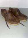 Men's Shoes Clarks Originals WALLABEE Lace Up Leather Moccasins 56605 BEESWAX