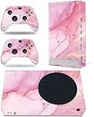 Pink Marble X-Box Series S Skin Set Protector Wrap Cover Protective Faceplate Full Set Compatible with X-Box Series S Console and Controller Skins