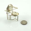 Vintage ACME Studio FRANK LLOYD WRIGHT Mini Sterling Silver “Johnson" Chair NEW