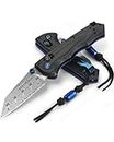 Benchmade - Full Immunity 290 Unidirectional Carbon Fiber EDC Knife with Black and Saphire Blue Handle (290-241)