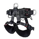 SOB Climbing Harness, High-Strength Polyester Safety Belt, Multi-Purpose for Fire Rescue, Mountaineering, High Level Rescue, Caving, Fire Rescue Equip